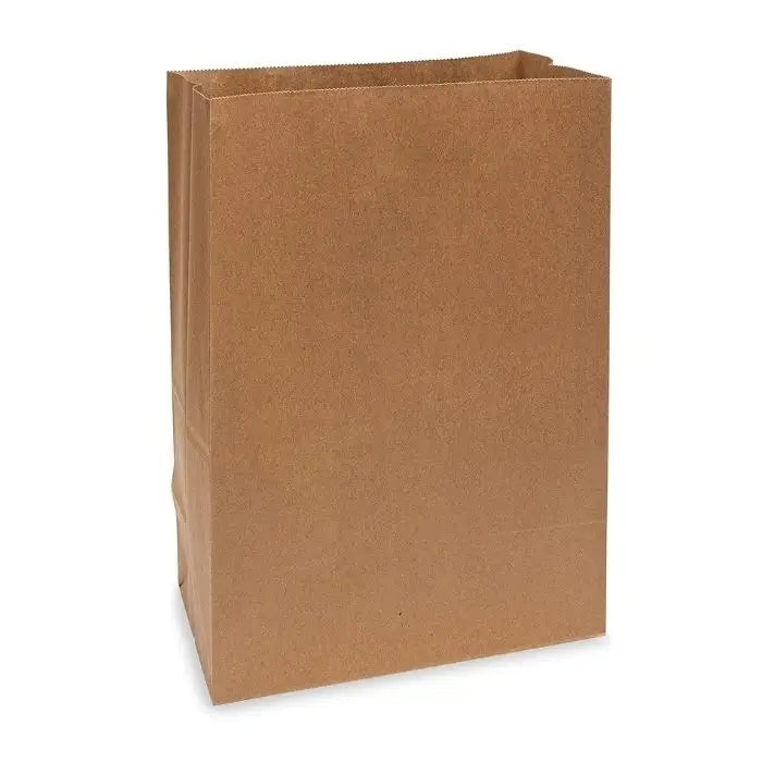 DD50 9.75 x 6 x 16 Brown/Kraft Paper Bags 50 LB Heavy Duty Paper Bags for Grocery, Retail & Food Packaging 500/Case – product photo