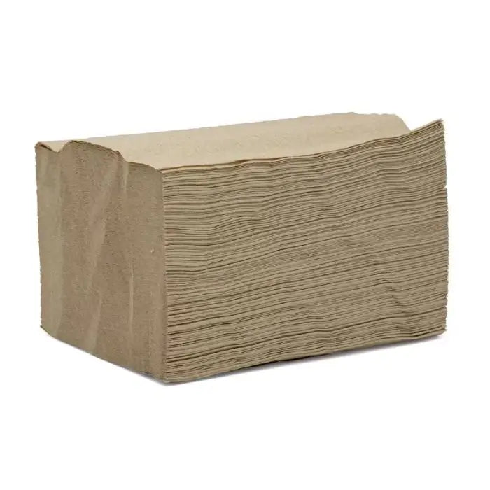 1/2 Fold Kraft Interfold Napkins for Restaurants, Cafés & Takeaway Counters | Eco-Friendly & Absorbent 6000/Case | ECOZAT – product photo