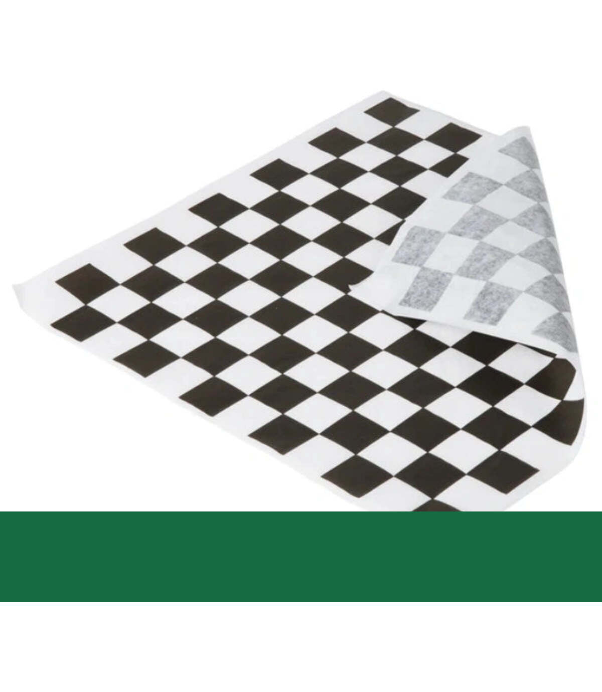 RestroMart product information – 12 × 12 in Black Checker Food Wrap Paper – 1,000/Case