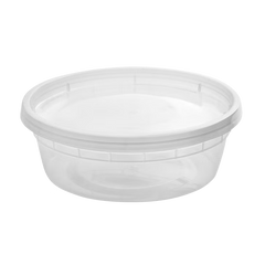 8oz Round Deli Container with Lids – 240 Count – product image