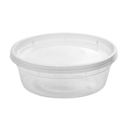 8oz Round Deli Container with Lids – 240 Count – product image