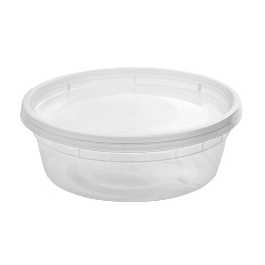 8oz Round Deli Container with Lids – 240 Count – product image