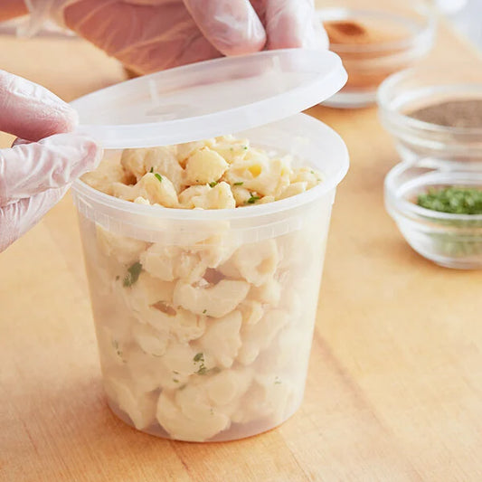 24oz Round Deli Container with Lids - 240 Count – product image