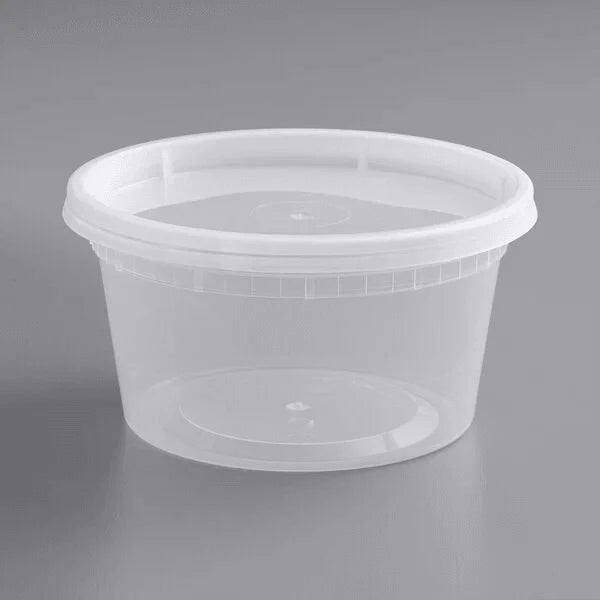 12oz Round Deli Container with Lids – 240 Count – product image