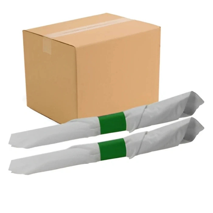 4.25" x 1.5" White Napkin Bands for Disposable Paper Flatware Wrap Bands with Cutlery & Napkins | Ideal for Restaurants, Catering & Table Settings 2500/Case – product photo