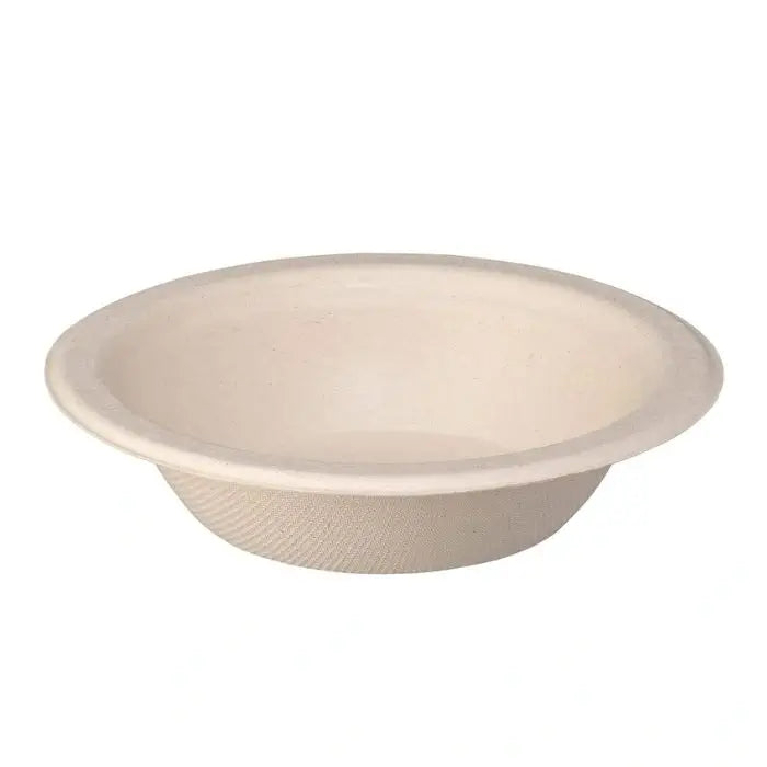 12 Oz Bagasse Round Bowls, Disposable Soup & Food Bowls, Serving Bowls for Catering, Takeaway & Events (1000/Case) | ECOZAT – product photo