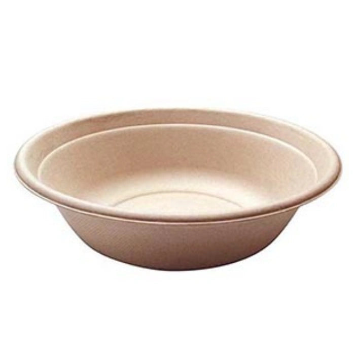 32 Oz Eco-Friendly Bagasse Round Salad Bowls, Disposable Food Bowls for Salad, Takeaway & Catering (300/Case) | ECOZOE – product photo