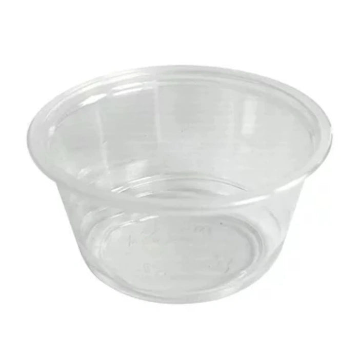 2 Oz Clear Plastic Portion Cups for Sauce, Condiments, Dips, Dressings & Samples, Disposable Round Cups for Restaurant, Takeaway & Catering Use (2500/Case) – product photo