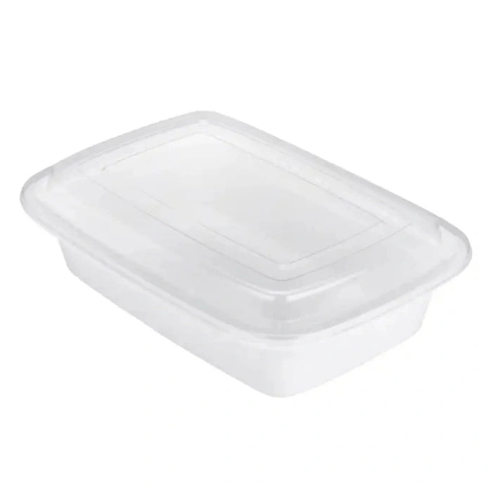 38 Oz Rectangle Combo Containers | Disposable Food Containers, 150/Case – product photo