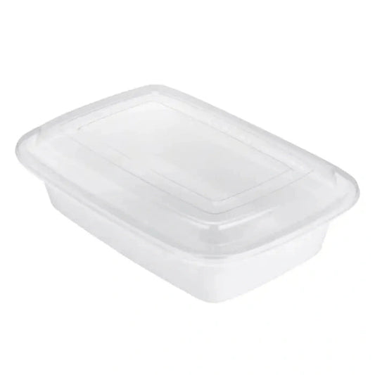 38 Oz Rectangle Combo Containers | Disposable Food Containers, 150/Case – product photo