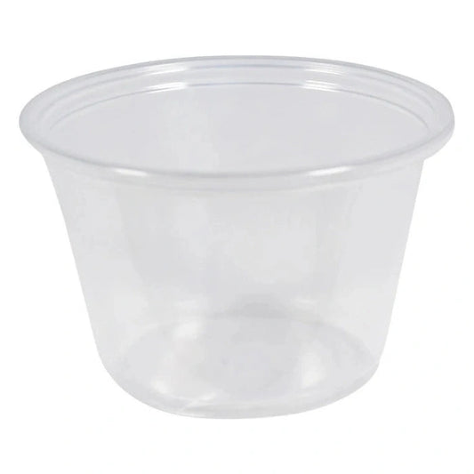 4 Oz Clear Plastic Portion Cups Round Disposable Portion Cups for Dips, Dressings & Condiments for Food Service, Events and Takeaway Use (2500/Case) – product photo