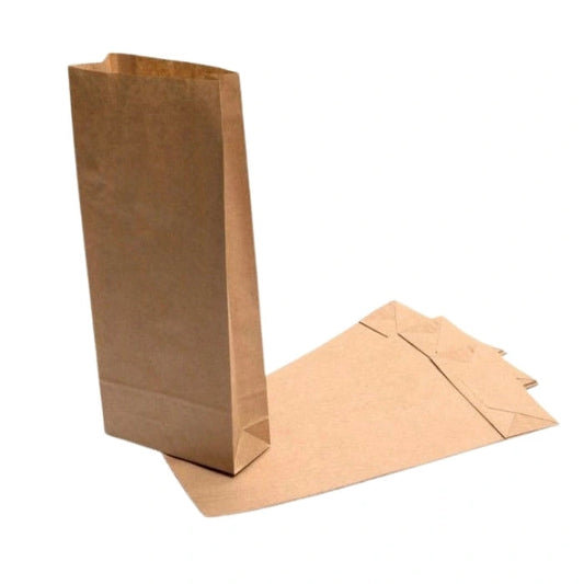 5 LB Brown/Kraft Paper Bags #5 Size Disposable Food & Retail Packaging Bags for Grocery, Bakery & Convenience Stores | Durable Recyclable Paper Bags Made in Canada 500/Case – product photo