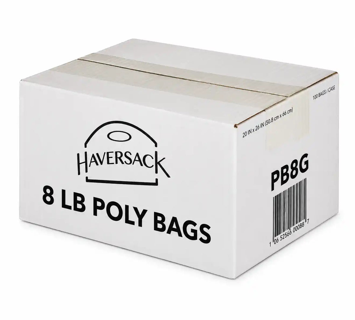 8 LB Poly Bags, Food Safe Grocery Packaging Bags for Vegetables & Produce (500/Case) – product photo
