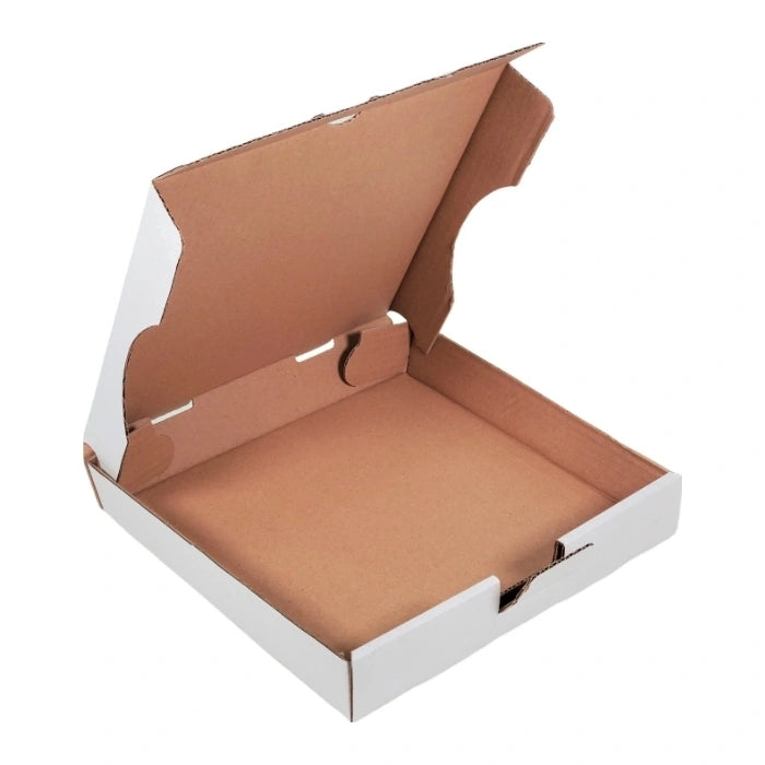10" x 10" White Pizza Boxes Wholesale | White Corrugated Delivery Boxes for Restaurants, Takeout & Food Service (50/Case) – product photo