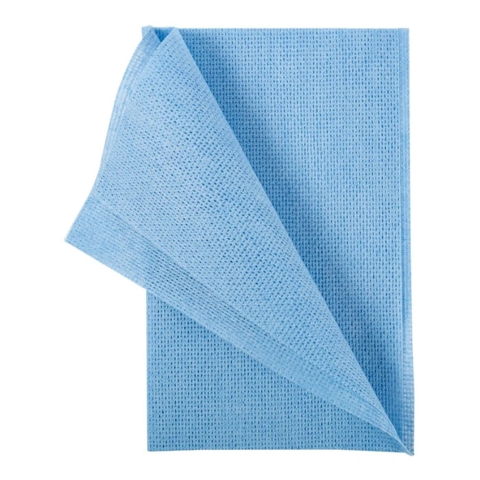 12" x 24" Blue Foodservice Cleaning Towels, Reusable Kitchen Cloths for Restaurants & Commercial Cleaning (200/Case) | CASCADES PRO – product photo