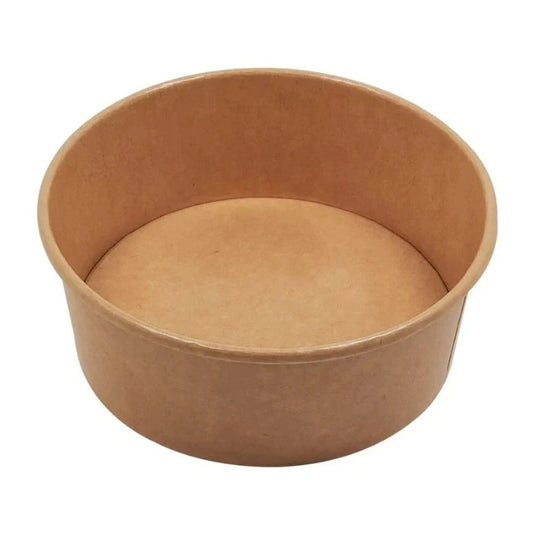 37 oz 1100 ml natural kraft paper round bowl