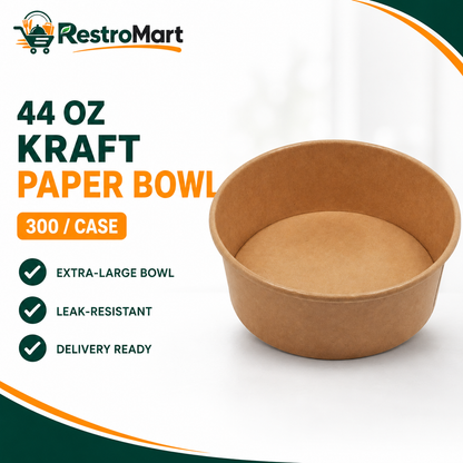 RestroMart 44 oz kraft paper bowl feature graphic