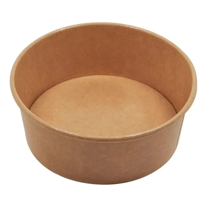 16 oz 500 ml natural kraft paper round bowl