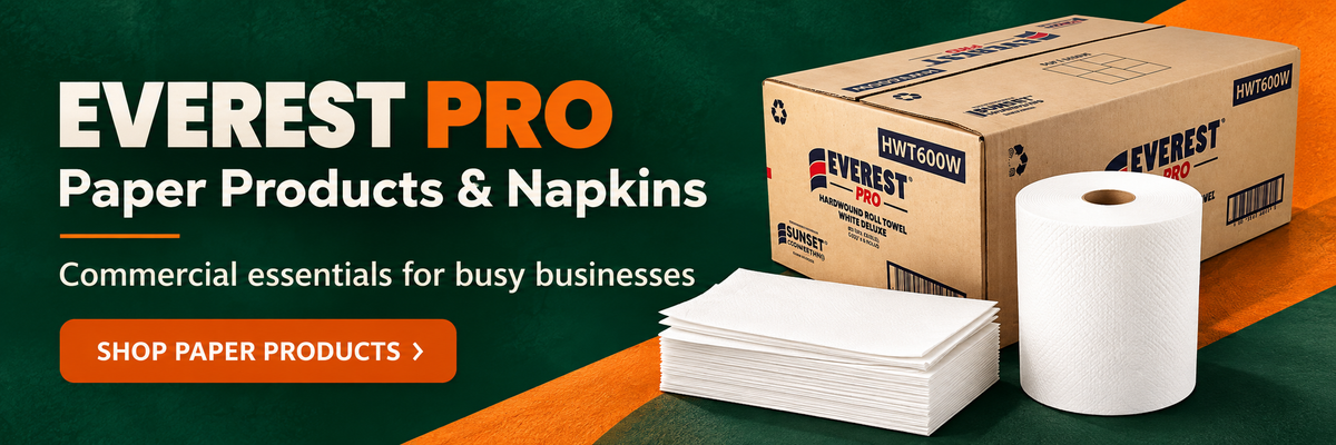 Everest Pro paper products and napkins