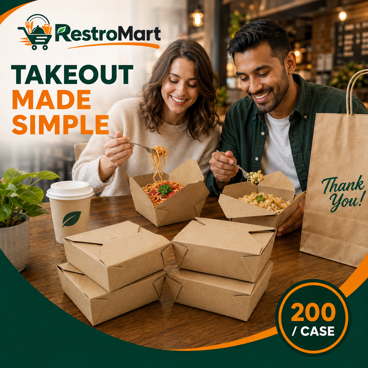 RestroMart #3 kraft food box in restaurant use