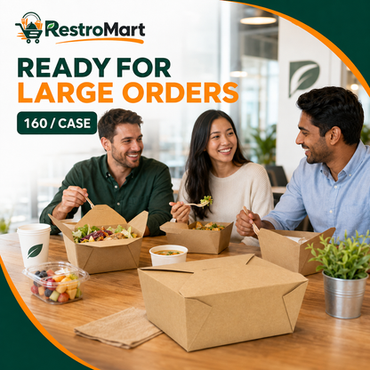 RestroMart #4 kraft food box for large orders