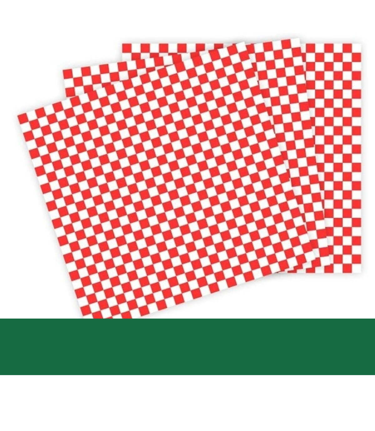 RestroMart product information – 12 × 12 in Red Checker Food Wrap Paper – 1,000/Case